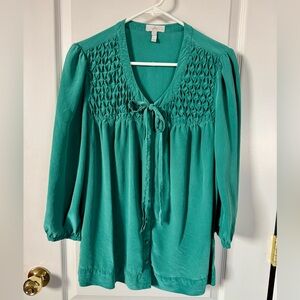 Joie Green Silk Top